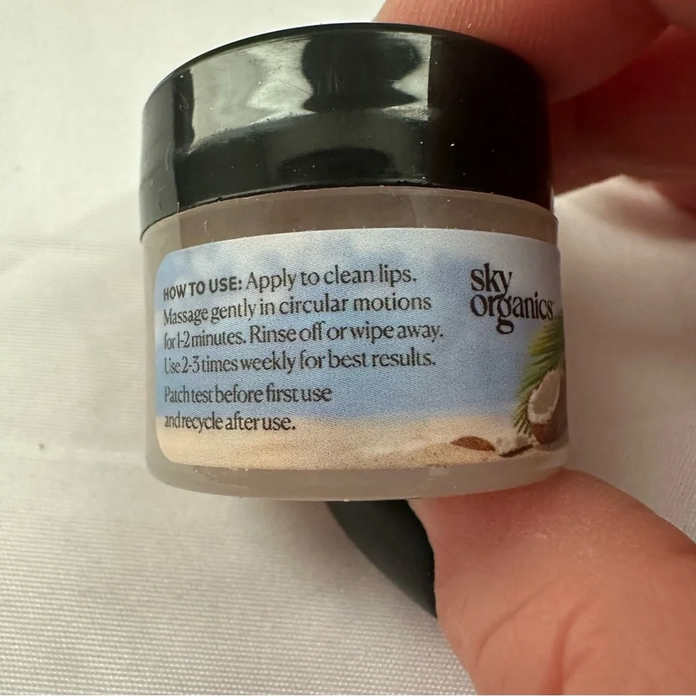 Sky Organics Organic Sugar Lip Scrub Brown Sugar & Coconut Oil 0.25 oz - Picture 7 of 10